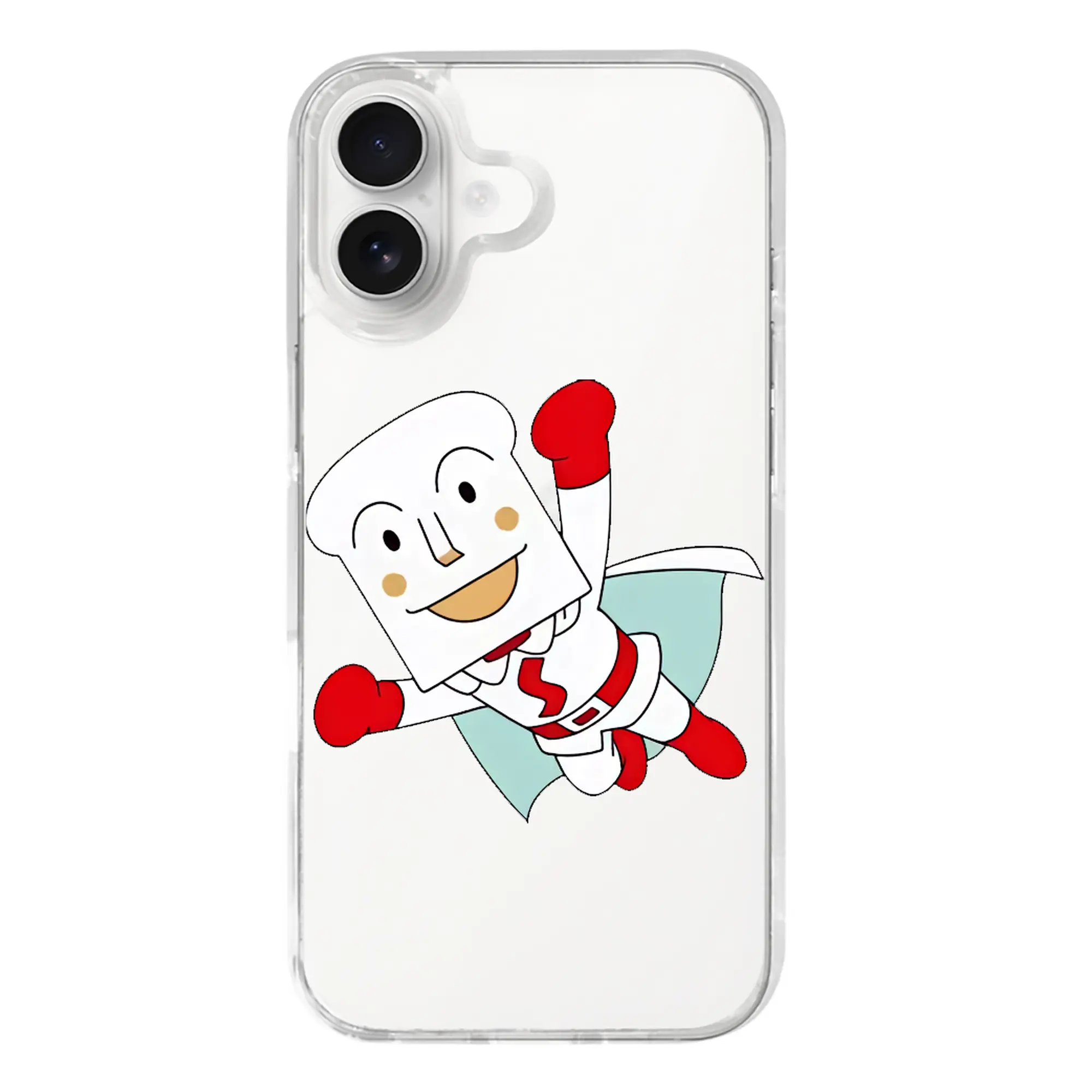 アンパンマン グッズ,しょくぱんまん - iPhone 17シリーズ 透明スマホケース – 薄型・耐衝撃・精密フィット保護カバー